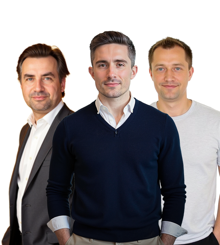 Scandia team photo featuring a few of the team